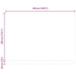 Retractable Awning Manual White 450 x 300 cm Fabric 3330988