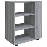Rolling Cabinet Grey Sonoma 60x35x75 cm Engineered Wood 815967