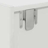 TV Cabinet White 100x31x25.5 cm Engineered Wood 861472