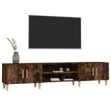 TV Cabinet Smoked Oak 180x31.5x40 cm Engineered Wood 816261