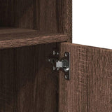 Rolling Cabinet Brown Oak 60x48x81 cm Engineered Wood 853170