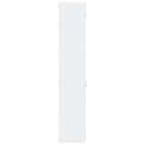 Slim Storage Cabinet White 30x42.5x225 cm Engineered Wood 3281259