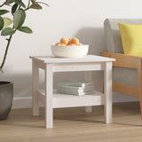 Coffee Table White 45x45x40 cm Solid Wood Pine 814265
