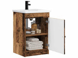Bathroom Vanity with Sink Old Wood 42 x 40 x 84.5 cm 890062