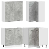 Kitchen Unit LYON 8 pcs Concrete Grey Engineered Wood 3438434