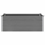Garden Raised Bed WPC 150x100x54 cm Grey 43609