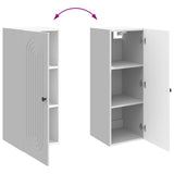 Wall-Mounted Cabinet High Gloss White 33 x 34.5 x 90 cm 898079