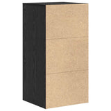 Sideboard with Drawer Black Oak 38 x 34 x 75 cm 869547