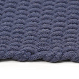 Rug Rectangular Navy Blue 160x230 cm Cotton 345127
