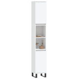 Bathroom Cabinet White 30x30x190 cm Engineered Wood 831540