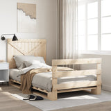 Bed Frame natural pine Solid pinewood Single Bed Frame 3281575