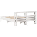 Bed Frame without Mattress White 140x190 cm Solid Wood Pine 3306160