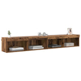 TV Cabinet Set 2 pcs Old Wood 100 x 30 x 30 cm Engineered Wood 882966