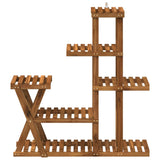 Plant Stand Natural 95 x 25 x 101.5 cm Solid Acacia Wood 903104