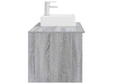 Bathroom Furniture Set 2 pcs Grey Sonoma Engineered Wood 3403893