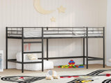 Kids'Loft Bed Frame Black 90 x 190 cm Steel 42020761