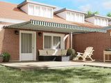 Awning Frame Green and White 450 x 300 cm 3331079