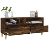 TV Cabinet Smoked Oak 100x34.5x44.5 cm Engineered Wood 831898