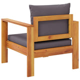 Garden Chair with Cushions Solid Wood Acacia 367627