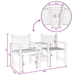 Garden Outdoor Chairs 152 x 63 x 89 cm Solid Teak Wood 42001957