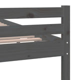 Bed Frame without Mattress Grey Solid Wood 100x200 cm 814811