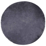 Faux Sheepskin Rug TAFALLA Anthracite 200 cm Polyester 42021605