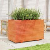 Garden Planter Wax Brown 110x60x72 cm Solid Wood Pine 3282651