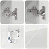 Bathroom Furniture Set 5 pcs High Gloss White 61 x 35 x 64 cm 3392987