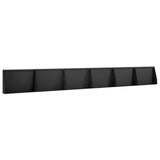 Retaining Wall 6 pcs 60 x 12 x 30 cm Steel Black 3449156