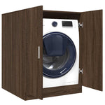 ZNTS Washing Machine Cabinet Brown Oak 71x71.5x91.5 cm 813196