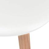 Dining Chairs 6 pcs White Plastic 244773
