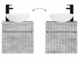 Bathroom Furniture Set 2 pcs Concrete Grey 33 x 34.5 x 100 cm 3406136