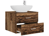Wall-Mounted Sink Vanity Old Wood 49.5 x 44.5 x 66.5 cm 890308