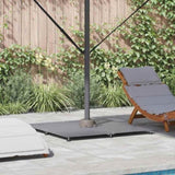 Parasol Base Dark grey wood look 100 x 100 x 4 cm Steel 3407829