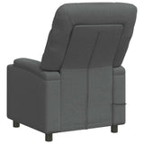 Recliner Massage Chair Dark Grey 75 x 93 x 102 cm Fabric 42051287