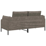 2-Seater Sofa Grey 188 x 81 x 89 cm Faux Leather 42048627