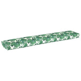 ZNTS Pallet Cushion for Bench Leaf Pattern 200x40x8 cm Oxford Fabric 42001686