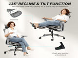 Ergonomic Office Chair, High Back Mesh Desk Chair, Grey T3398P549991