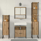 Bathroom Furniture Set 4 pcs Artisan oak 33 x 33 x 185.5 cm 3334407