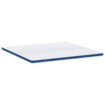 Mattress Pads White and blue 200 x 200 cm Gel Memory Foam 4106263