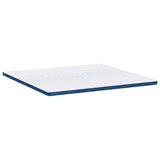 Mattress Pads White and blue 200 x 200 cm Gel Memory Foam 4106263