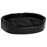 Dog Bed Black 90x79x20 cm Plush and Faux Leather 171263