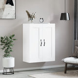 Wall Mounted Cabinet White 69.5x34x90 cm Engineered Wood 830372