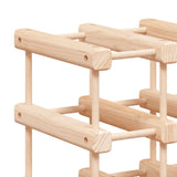 Wine Rack for 72 Bottles 90.5x23x90.5 cm Solid Wood Pine 353753