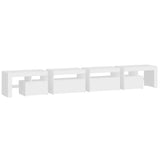 TV Cabinet with LED Lights White 260x36.5x40 cm 3152818