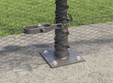 Welded Wire Fence with Concrete Base 25 x 0.5 m 3353645