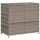 Garden Storage Cabinet Grey 83x45x76 cm Poly Rattan 365545