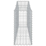 Arched Gabion Baskets 3 pcs 200x30x60/80 cm Galvanised Iron 3145389