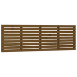 Wall Headboard Honey Brown 206x3x63 cm Solid Wood Pine 824721