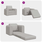 Sofa Bed Cloud Grey 98 x 71 x 83 cm Fabric 4106664